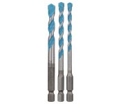 Набор Robust Line из 3 универсальных сверл HEX-9 Multi Construction 5, 6, 8 mm Bosch