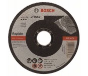 Отрезной круг, прямой, Standard for Inox - Rapido WA 60 T BF, 115 mm, 22,23 mm, 1,0 mm Bosch