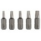 Набор из 5 насадок-бит Extra Hart (Torx) T 10, T 15, T 20, T 25, T 30, 25 mm Bosch
