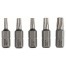 Набор из 5 насадок-бит Extra Hart (Torx) T 10, T 15, T 20, T 25, T 30, 25 mm Bosch