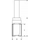 Фрезы для выборки заподлицо 8 mm, D1 16 mm, L 20 mm, G 60 mm Bosch