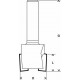 Шарнирная шлицевая фреза 8 mm, D1 19 mm, L 12,5 mm, G 51 mm Bosch