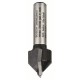 V-образная пазовая фреза 8 mm, D1 16 mm, L 16 mm, G 45 mm, 90° Bosch