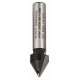 V-образная пазовая фреза 8 mm, D1 11 mm, L 14 mm, G 45 mm, 60° Bosch